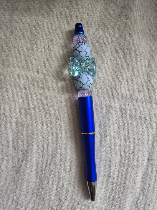 Blue bow pen
